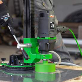 Eibenstock flisehulboremaskine EFB 125P inkl stander med sugekop