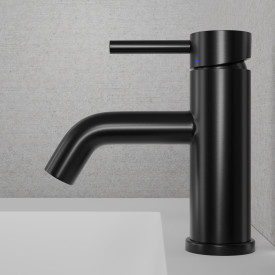 Scandtap Wave håndvaskarmatur, børstet sort