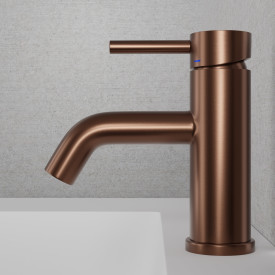 Scandtap Wave tvättställsblandare, borstad koppar