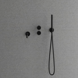 Scandtap Harmonized 4 badkarsblandare med duschset, svart