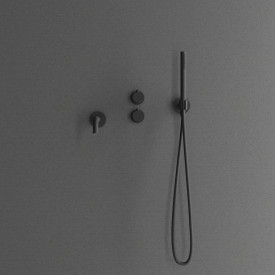 Scandtap Harmonized 4 badkarsblandare med duschset, matt svart