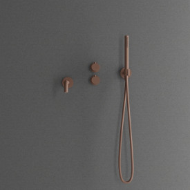 Scandtap Harmonized 4 badkarsblandare med duschset, matt brun