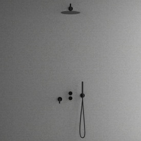 Scandtap Harmonized 3x badkarsblandare med duschset, sort