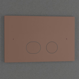 Scandtap Steel Style betjeningsplate, hel- og halvspyling, rust