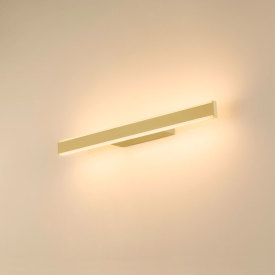 SLV One Linear vägglampa, mässing, 50 cm