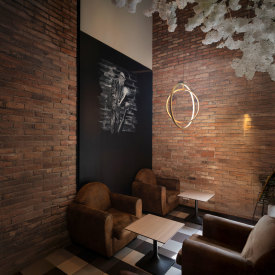 SLV One Vertical pendellampa, mässing