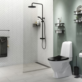 Pressalit Wave Waterfall 400 dusjsett, matt sort