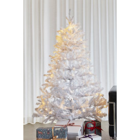 Sirius Snowy kunstig juletre med lys, 180 cm