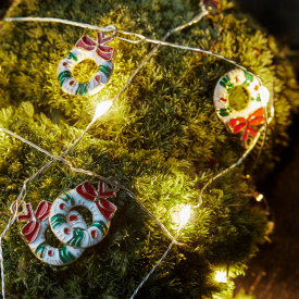 Sirius Nille lyslenke med kranser