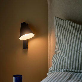 Nordlux Wilmer væglampe med USB, sort