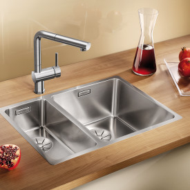 Blanco Andano 340/180 IF/N UXI diskbänk, 58,5x44 cm, rostfritt stål