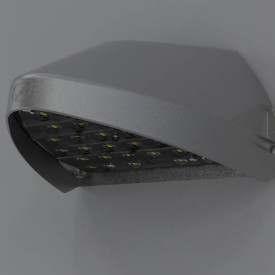 WOLF Mini 4/8W 3K/4K IP65 IK10 sort asym lysfordeling