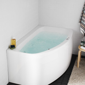 Hafa Aqua 160L Delux boblebad, 1550x940 mm, akryl, hvit