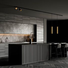 Antidark Designline Tube Pro skenspotlight, mönstrad svart