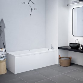 Strømberg Delta badekar med carronite, 1700 x 750 mm