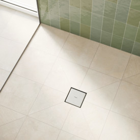 Hansgrohe Raindrain Point komplett golvbrunn 100 mm, börstad rostfritt stål