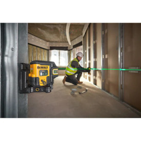 DEWALT USB-C krydslinjelaser DCLE14251GB-XJ, grøn, 5-punkt