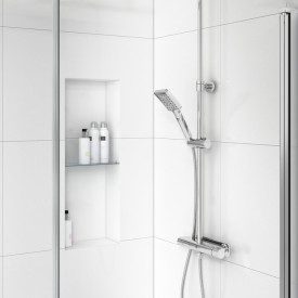 Gustavsberg Estetic Square duschset, krom