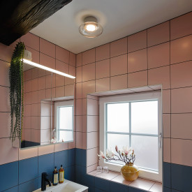 Ifö Cairo loftlampe, Ø20 cm, sort/klar