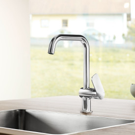 Oras Linea kjøkkenkran, 200 mm tut, krom