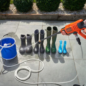 BLACK & DECKER 18V højtryksrenser, 24 bar, Incl batteri og lader