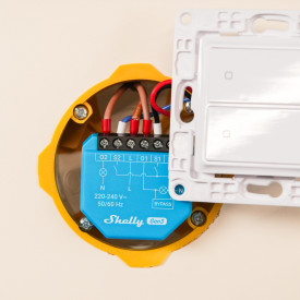 Shelly 2L Gen3 WiFi dobbeltrelé uten nøytralleder