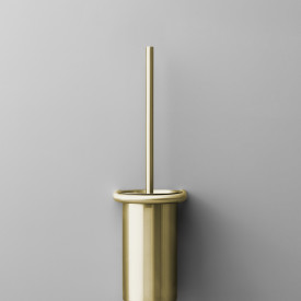 D line toalettborste, mässing