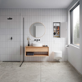 Metro Therm System 4 Slimline Mini fjernvarmeunit, med kabinet