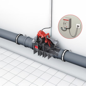 ACO Quatrix 110 mm høy vannavstengning for brønn, svart avløpsvann
