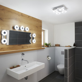 OSRAM SMART+ Taklampe Orbis Wave 26W/830-865 300 IP44 WF krom