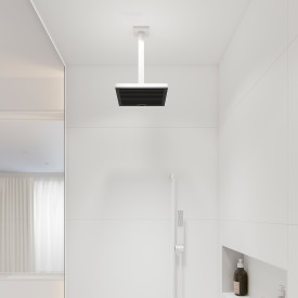 Hansgrohe dusjbend, 30 cm, matt hvit