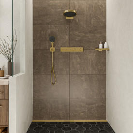 Hansgrohe FixFit Q slangeuttak, polert guld