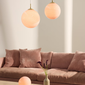 Halo Design Candy bordlampe, lyserød