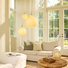 Halo Design Toscana pendel, beige, Ø18 cm