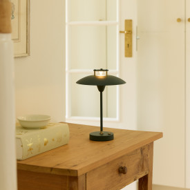 Halo Design Mini Stepp 1-2-3 uppladdningsbar bordslampa, grön