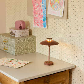 Halo Design Mini Stepp 1-2-3 uppladdningsbar bordslampa, orange