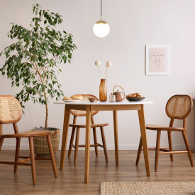 Rebello Decor Circle of life pendellampa, svart ledning, Ø20 cm