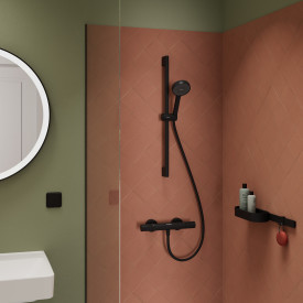 Hansgrohe Activera S dusjset, vannbesparende, matt sort