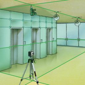 Laserliner CompactPlane 3G laser, inkl. 150 cm stativ, grøn