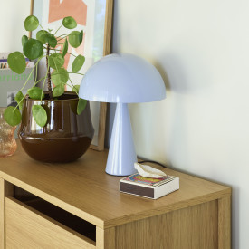 Hübsch Mush bordslampa, blå, 34 cm