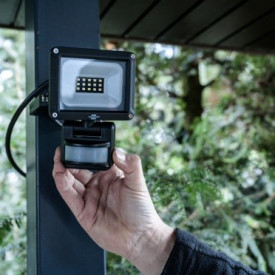 Brennenstuhl projektør LED med sensor, sort, 6500K, 10W