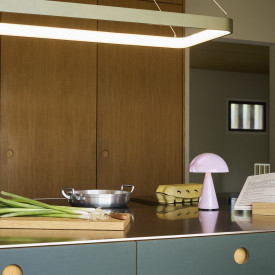 Hübsch Mush uppladdningsbar bordslampa, rosa