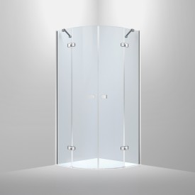 Bathlife doldis dusjhjørne 100x100 cm, klart galss, krom profil