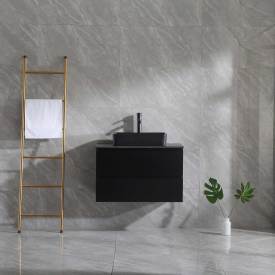 Bathlife Extas møbelpakke, med servant, 80x46,5x50 cm, sort