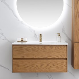 Bathlife Lättsam møbelpakke, 100x50 cm, eik