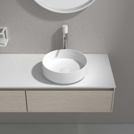 Bathlife Geist toppmontert servant, Ø38 cm, hvit