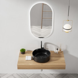 Bathlife Grund servant, Ø40,5 cm, sort