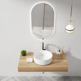 Bathlife Grund servant, Ø40,5 cm, hvit