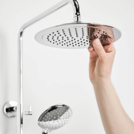 Bathlife Brusa takdusjsett, Ø24 cm, krom