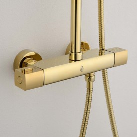 Bathlife Kaskad dusjsett, messing pvd